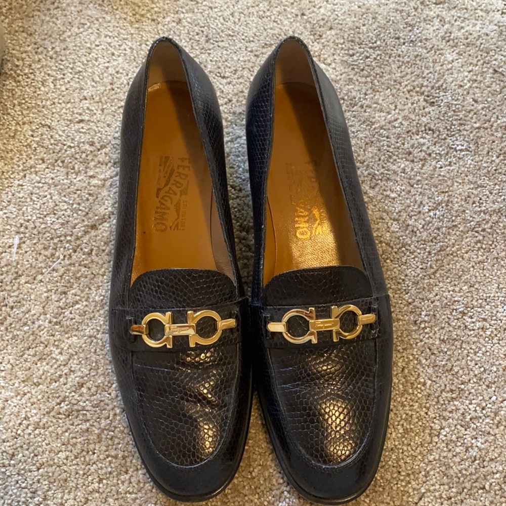 Ferragamo black  loafers